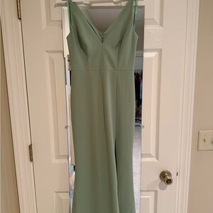 BHLDN Mint Strapless Dress